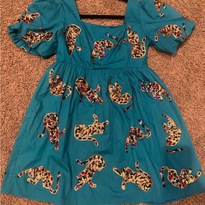 Queen of Sparkle- cheetah dress